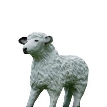 Schaap - polystone beeld - 50 cm - realistische kleur