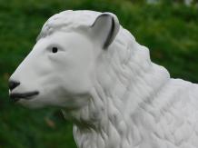 Mouton - polystone - 64x80 cm - blanc