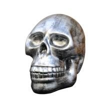 Schedel - polystone beeld - 60 cm - zwart/grijs - robuust