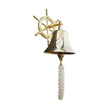 Deurbel, bel schip, messing