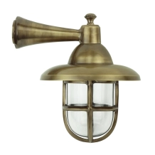 Ronde scheepslamp van messing - klassiek maritiem design