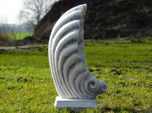 Coquillage - statue en pierre - 40 cm - classique - en détail