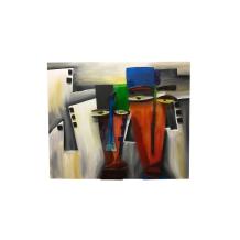 Wandecoratie glas op doek, kunstwerk
