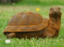 Schildkröte - Gusseisen - 17x23 cm - rustikal - Gartenstatue