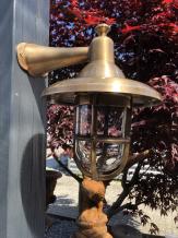 Outdoor lamp, scheepslamp, messing-koper
