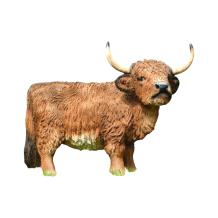 Schotse hooglander - polystone - 90 cm - in kleur en detail