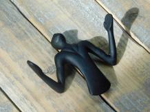 Kleiderständer, zwei Haken, Skulptur Mann