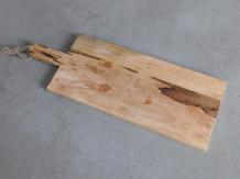 Planche à découper / servir, grande, planche de cuisine en bois, 78 cm avec poignée