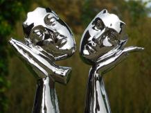 Ensemble de 2 - ''Masques de sommeil'' par Ceramic - Fini chrome