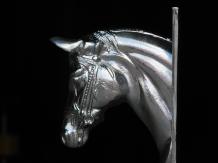 boeksteun set, 2 boeksteunen, decoratief, paard, aluminium