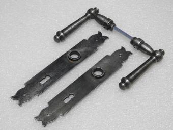 Türbeschlagset – Windsor-Türgriffe + Baron BB 72-Türplatten – Gusseisen, verzinkt