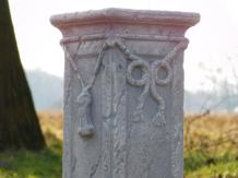 Socle - avec arc - pierre - 75 cm - blanc classique - robuste