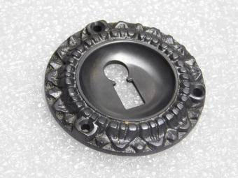 Rosace de verrouillage BB – ronde – laiton patiné foncé – classique