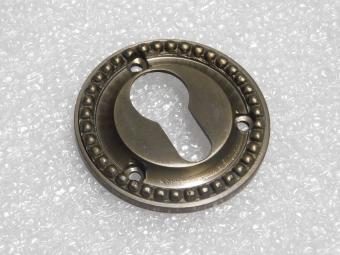 Rosace de verrouillage PC – ronde – laiton patiné – classique