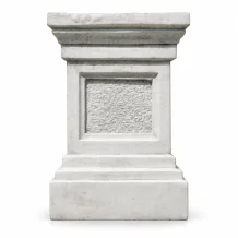 Sokkel - steen - 60 cm - klassiek witte afwerking - massief