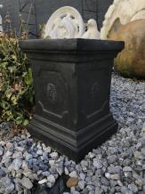 Base - fleur - 39 cm - aspect robuste - noir