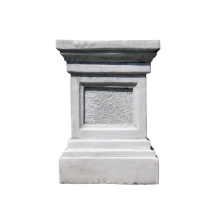 Sokkel - steen - 60 cm - klassiek witte afwerking - massief