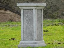 Plinthe rectangulaire - pierre - 50 cm - look moderne