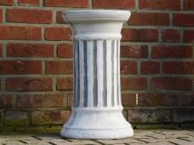 Socle en pierre - colonne ronde - 58 cm - décoration de jardin
