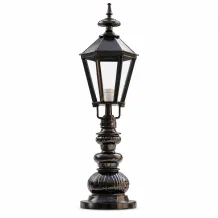 Klassieke sokkellamp zwart – aluminium buitenlamp – 83 cm