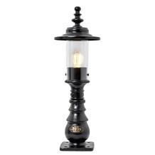 Sokkellamp zwart - gietijzeren zuilverlichting - klassiek