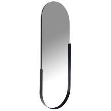 Wandspiegel, moderner Spiegel mit schwarzer Metallkante