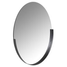 Spiegel zwart metaal, rond, wandspiegel, moderne wanddecoratie