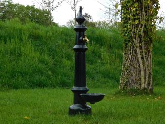 Standwasserhahn mit Messinghahn - 120 cm - dunkelgrün