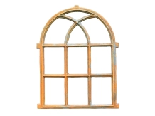 Rustieke muurraam - gietijzeren stalraam - 73,5 x 59 cm