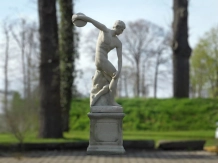 Große Statue eines Diskuswerfers – 230 cm – Vintage Gussstein
