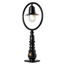 Sokkellamp klassiek - gietijzeren stationslamp - zwart emaille