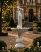 Fontein vrouw – 170 cm – steen – klassiek waterornament