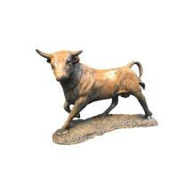 Stier - gietijzeren beeld - 34 cm - rustieke afwerking
