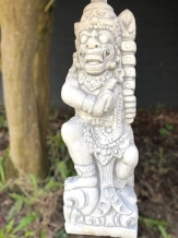 Set van 2 tempelwachters - steen - 65 cm - Balinese krijgers