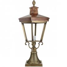 Kupferlampe, Stehlampe, Bordürenlampe