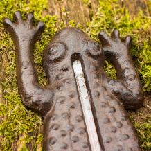 Frosch aus Gusseisen - Thermometer - Landhausstil