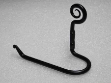 Toilettenpapierhalter schwarz – Gusseisen – 24 cm – rustikal