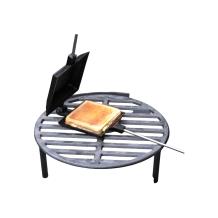 Tosti ijzer voor boven het kampvuur, fantastisch resultaat en gezellig!!