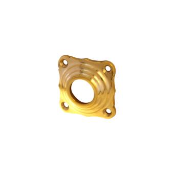 Quincaillerie de porte d'entrée en laiton brillant, bouton et loquet classiques