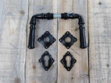 Poignée de porte Volga- comme antique, Noir