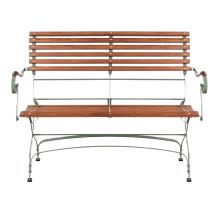 Gartenbank Teak, schwere Sofa für den Garten, Holz und Metall