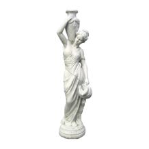 Vrouw met waterkruiken - steen - 135 cm - wateruitloop