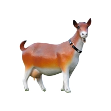 Geit - kunststof beeld - 55 cm - in kleur en detail