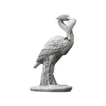 Beeld Reiger met Vis - 90 cm - Steen