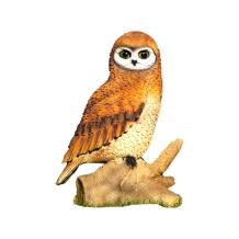 Uil - op boomstronk - polystone - 80 cm - gedetailleerd