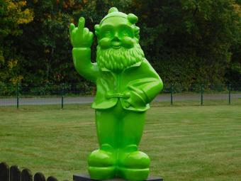 Tuinkabouter Middelvinger XL - 80 cm - Groen