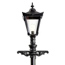 Laternenpfahl 331 cm – Gusseisen – schwarz – nostalgisch