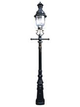 Grote buitenlamp - lantaarnpaal klassiek - 250 cm - zwart of groen
