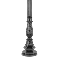 Poteau de jardin - 90 cm - Noir - Alu