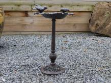 Fors vogelbad op voet, gietijzer - donkerbruin